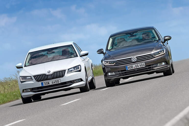 Skoda Superb und VW Passat im Vergleich - auto motor und sport